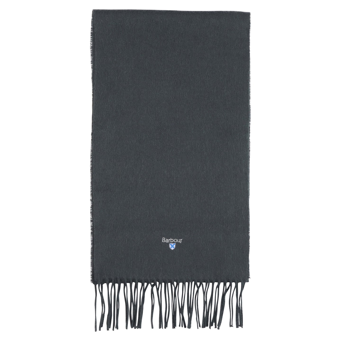 Barbour unisex forest green lambswool scarf