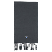 Barbour Unisex Scarf Plain Lambswool Forest Green