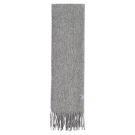 Barbour Unisex Scarf Plain Lambswool Light Grey Marl