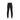 Black athletic jogger sweatpants with elastic waistband and cuffed ankles on white background