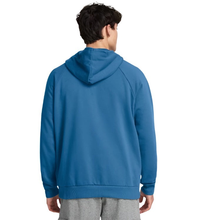 Under Armour Men's fleece symbol hoodie, Radar Blue (422)/Halo