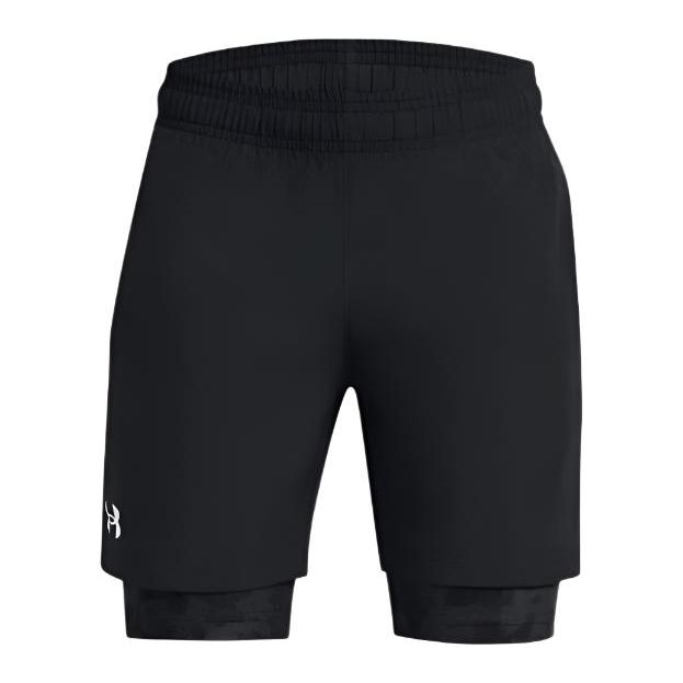 Under Armour Boys Tech Woven 2in1 Shorts Black White
