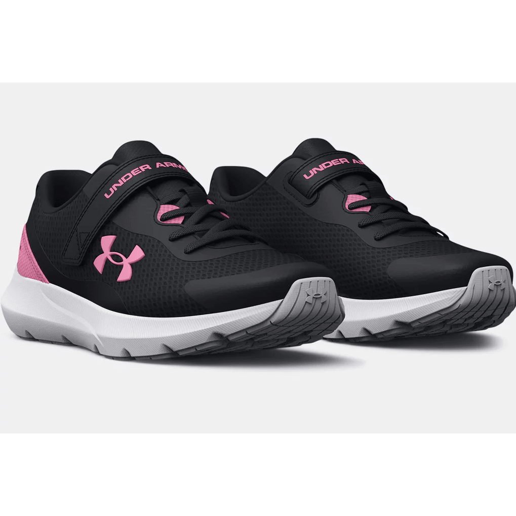 Under Armour Girls Trainer GPS Surge 3 AC Black Pink Donaghys