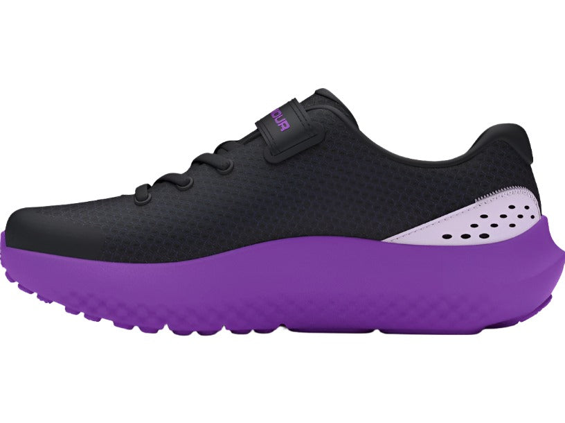 Under Armour Girls Trainer GPS Surge 4 AC Black Purple Donaghys