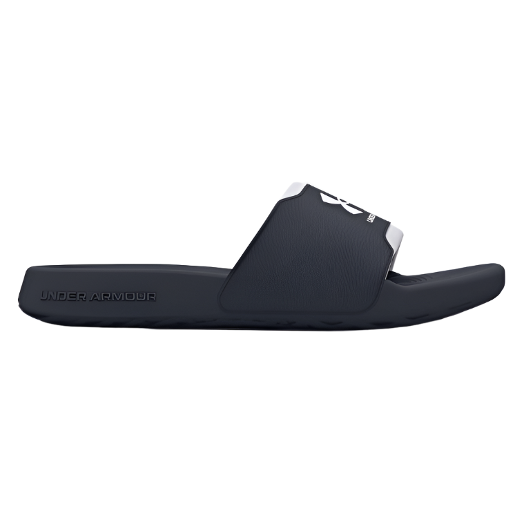 Under Armour Mens Ignite Select Slides Black White Donaghys