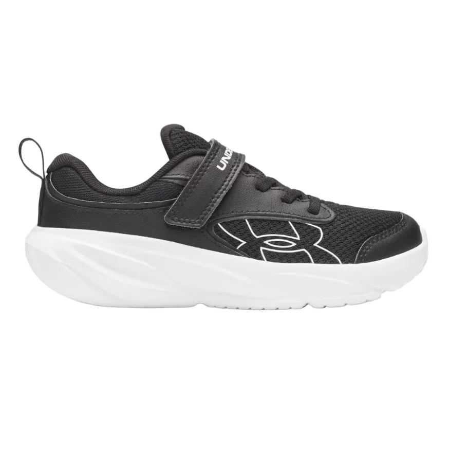 Under Armour Boys Pre-School Trainer Surge 5 AC Black/Black/White