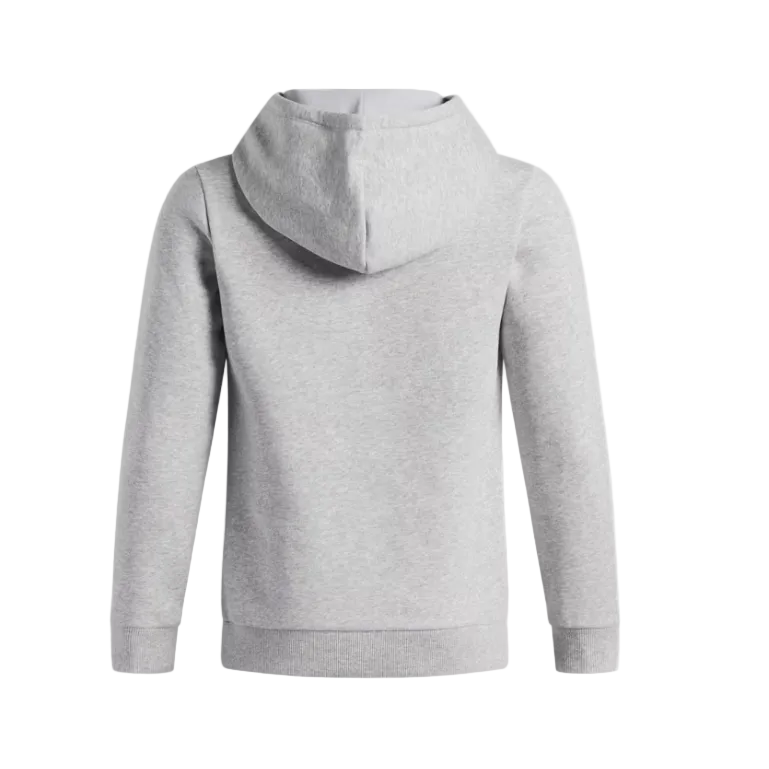 Under Armour Boys Hoodie Rival Fleece Key Print Fill Mod Gray Light Heather/White