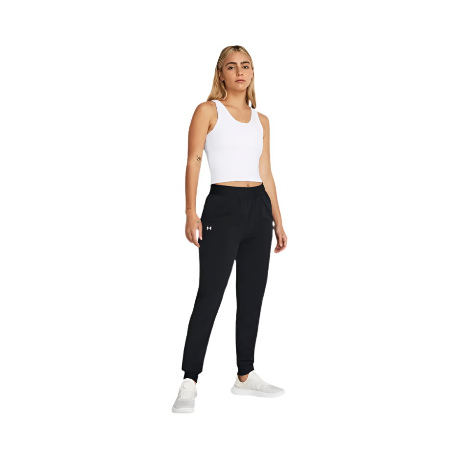 Under Armour Womens High Rise Woven Pants Black