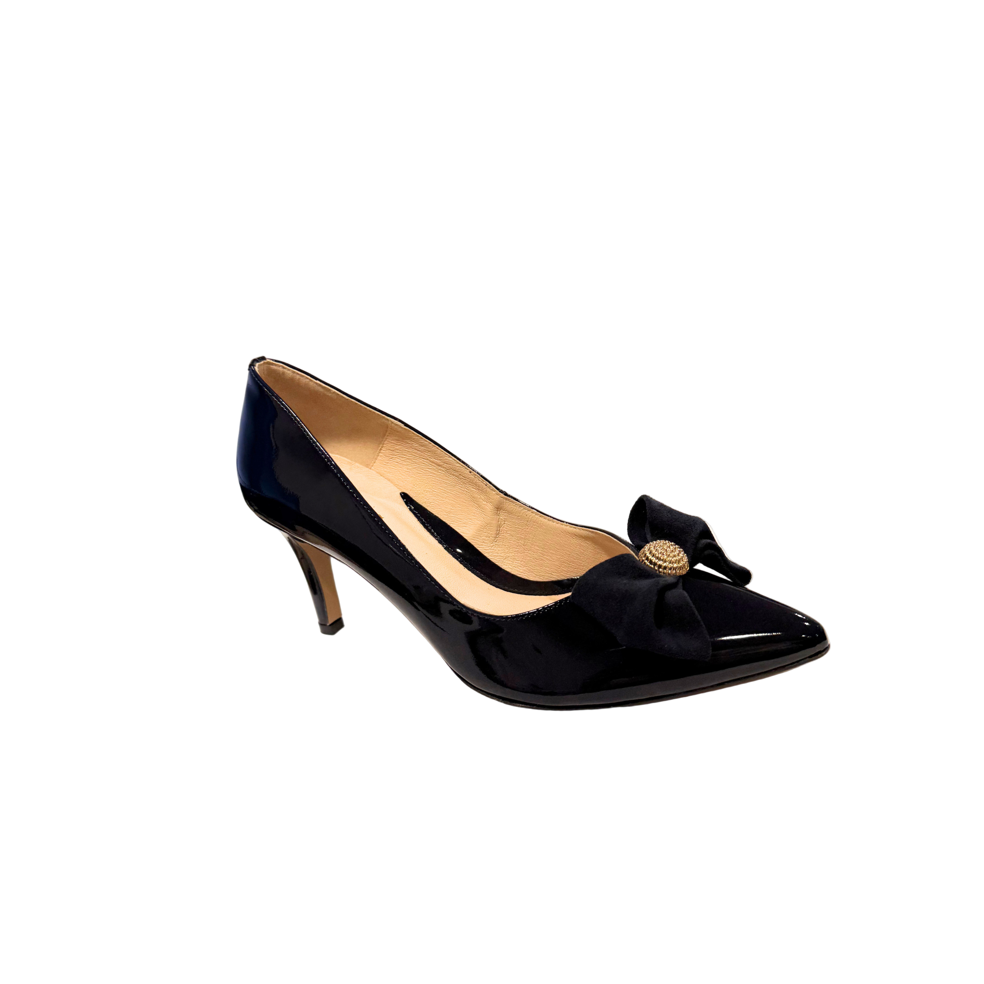 Emis women's navy patent shoe