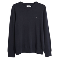 Farah Ludlow men's true navy crew neck jumper