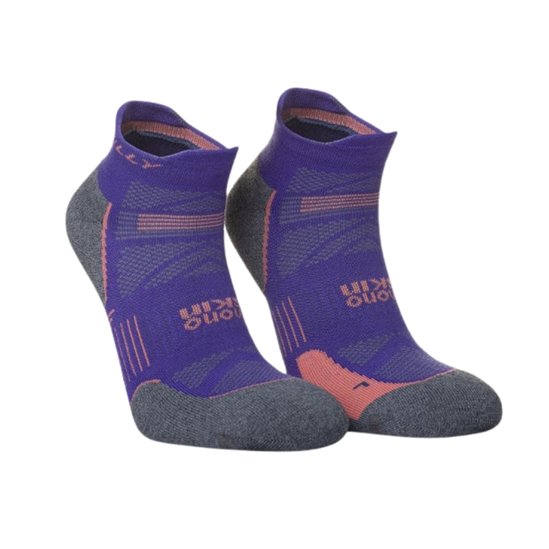 Hilly Unisex Supreme Socklet Medium Plum/Grey Marl
