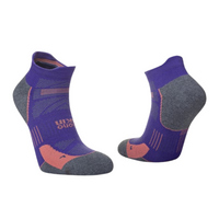 Hilly Unisex Supreme Socklet Medium Plum/Grey Marl