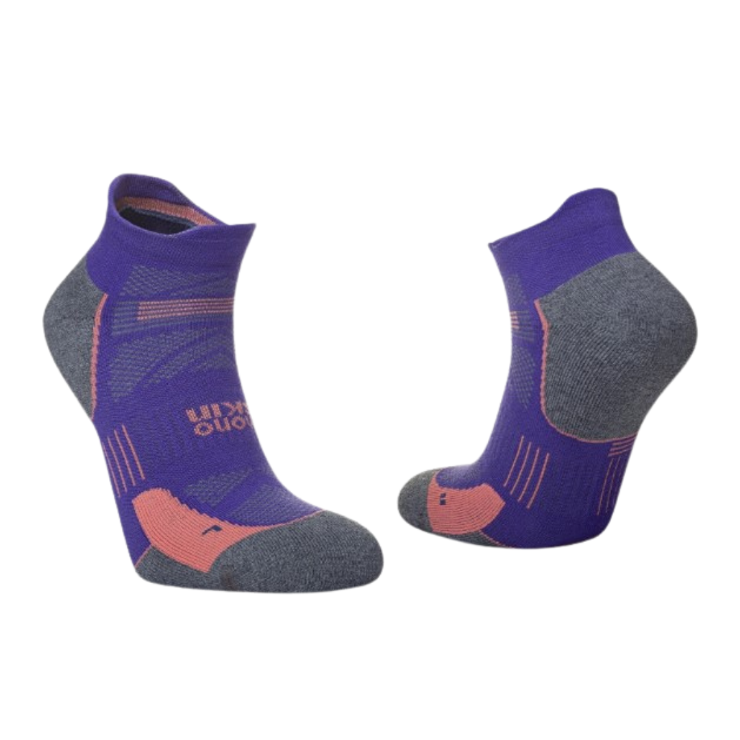 Hilly Unisex Supreme Socklet Medium Plum/Grey Marl