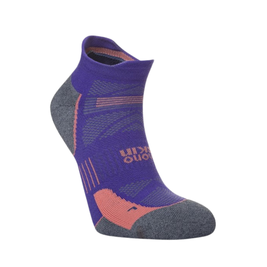 Hilly Unisex Supreme Socklet Medium Plum/Grey Marl