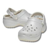 Crocs women's silver slip-on sandal