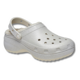 Crocs women's silver slip-on sandal