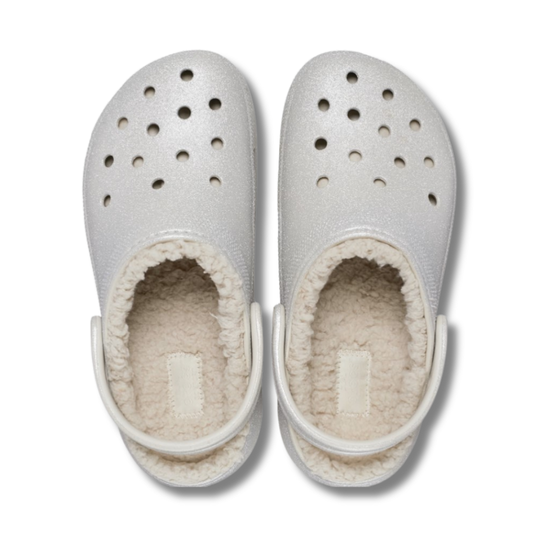 Crocs women's silver slip-on sandal