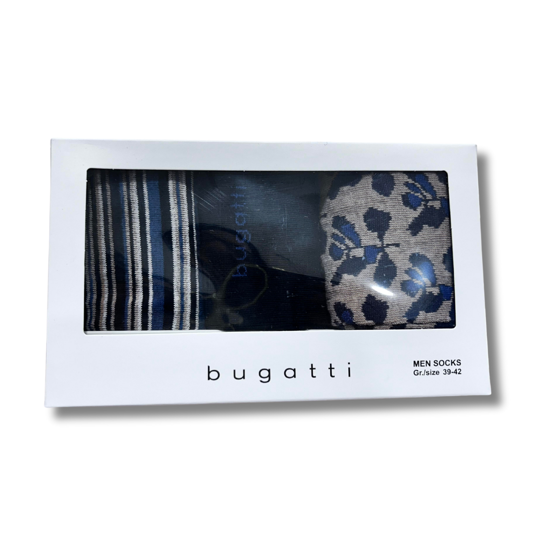 Bugatti Mens Socks 3 Pack 6394 Navy