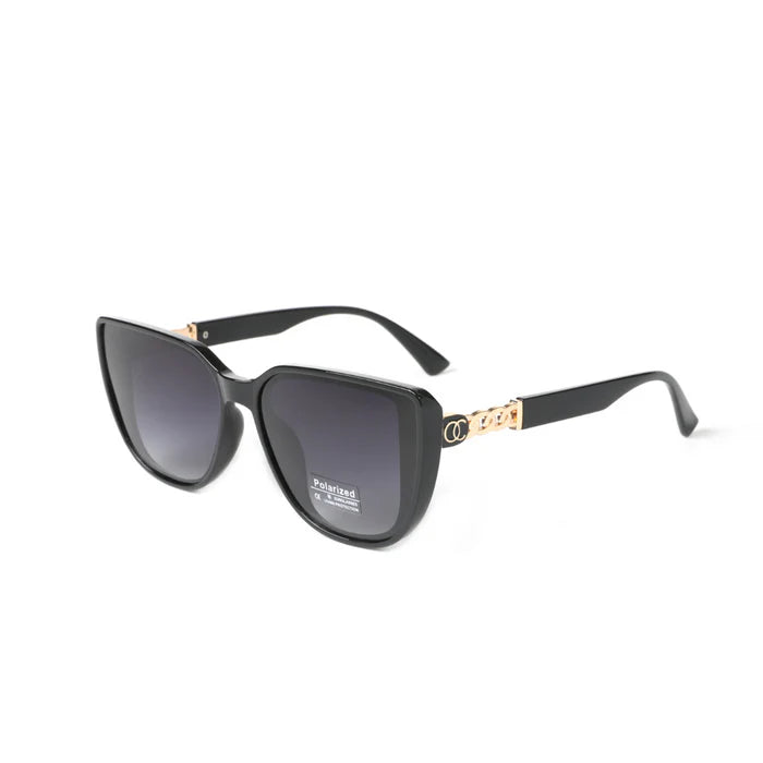 Park Lane women's black sunglasses with gold detailing