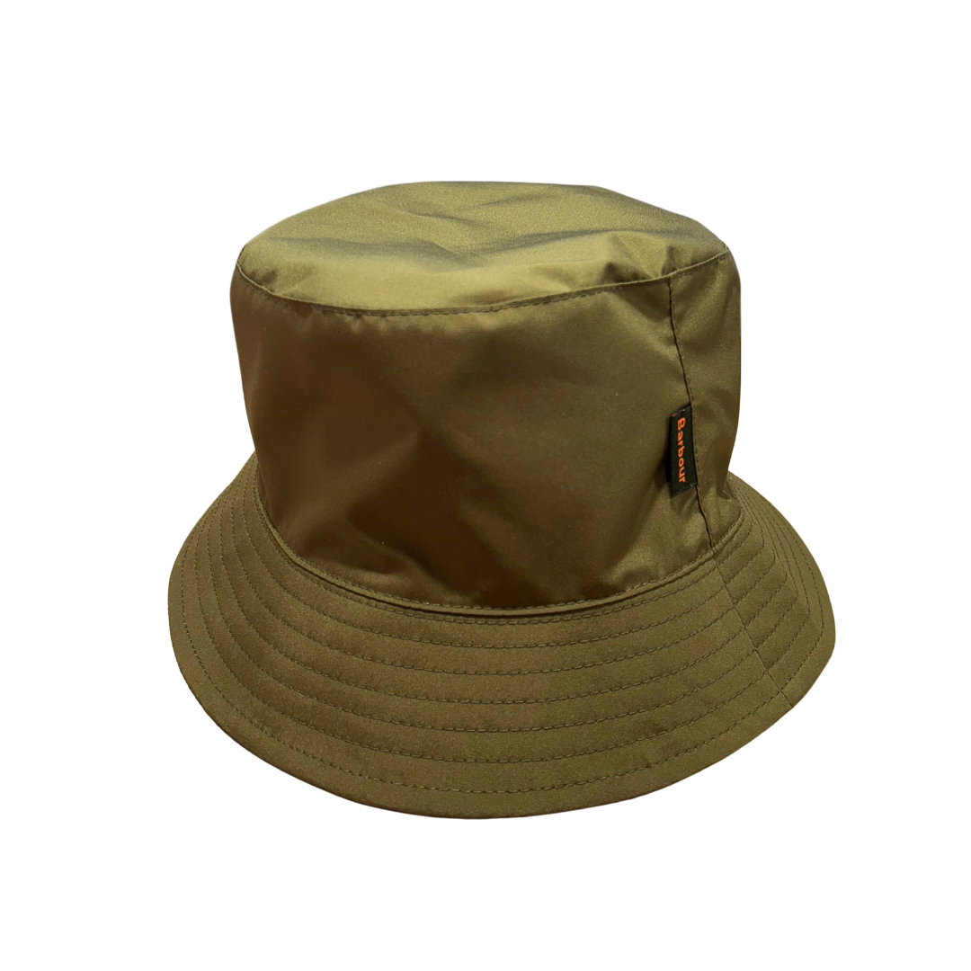 Barbour Mens Bucket Hat Hutton Reversible Fern/Ancient