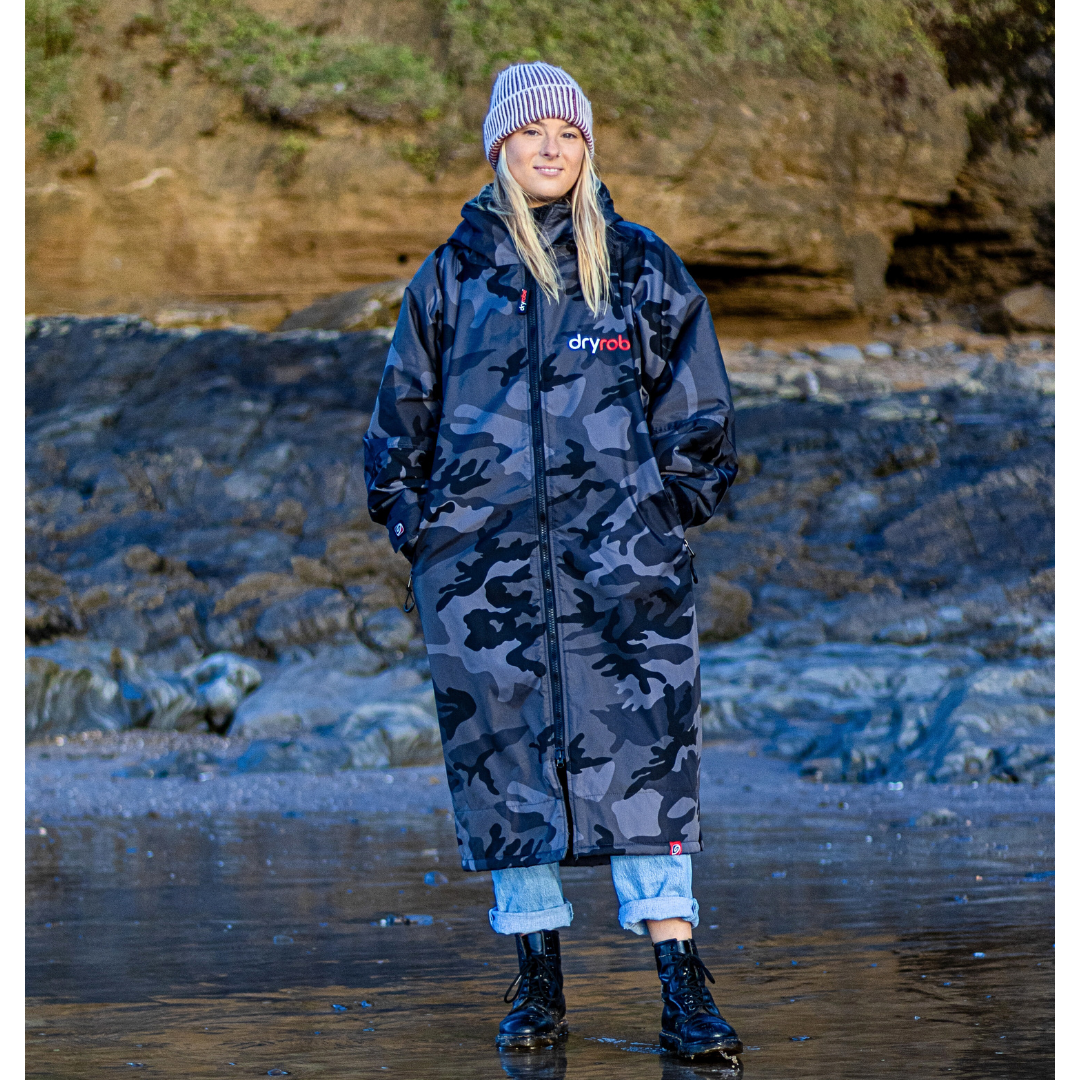 Dryrobe Adults Advance Long Sleeve Black Camouflage