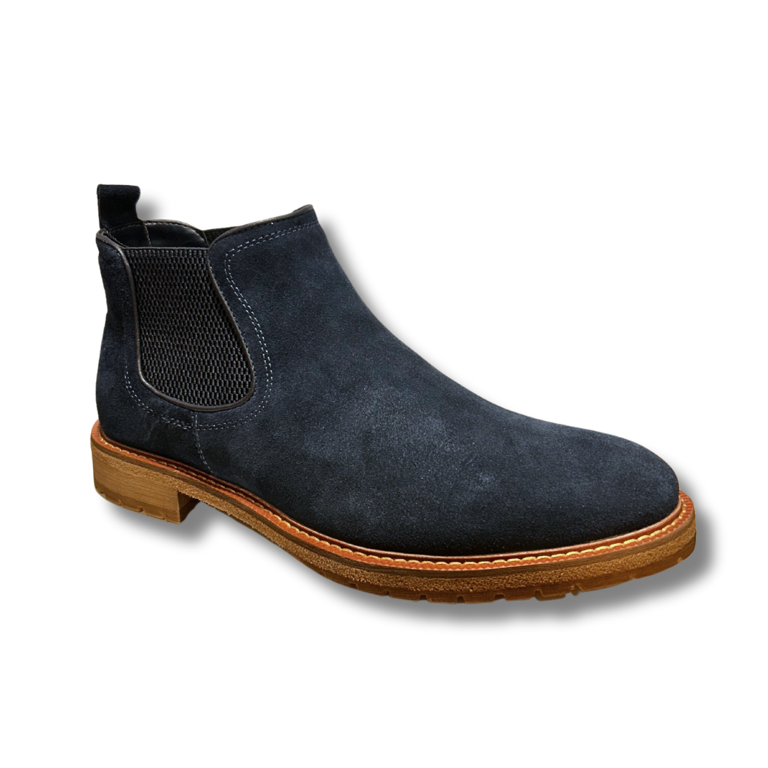 Escape men's marine leather slip-on boot