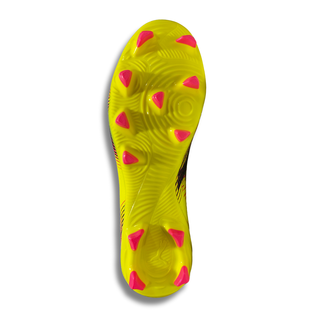 Puma black and yellow lace-up boot