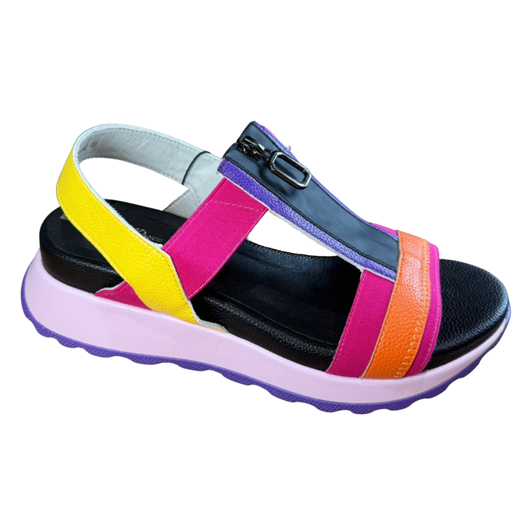 Lloyd &amp; Pryce Womens Sandal Owsiang Neon Vibes