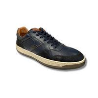 Lloyd & Pryce men's navy leather lace-up trainer