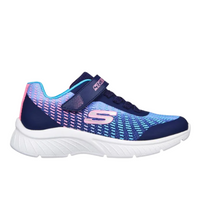 Skechers Girls Trainer Microspec Plus Disco Dreaming Navy/Multi