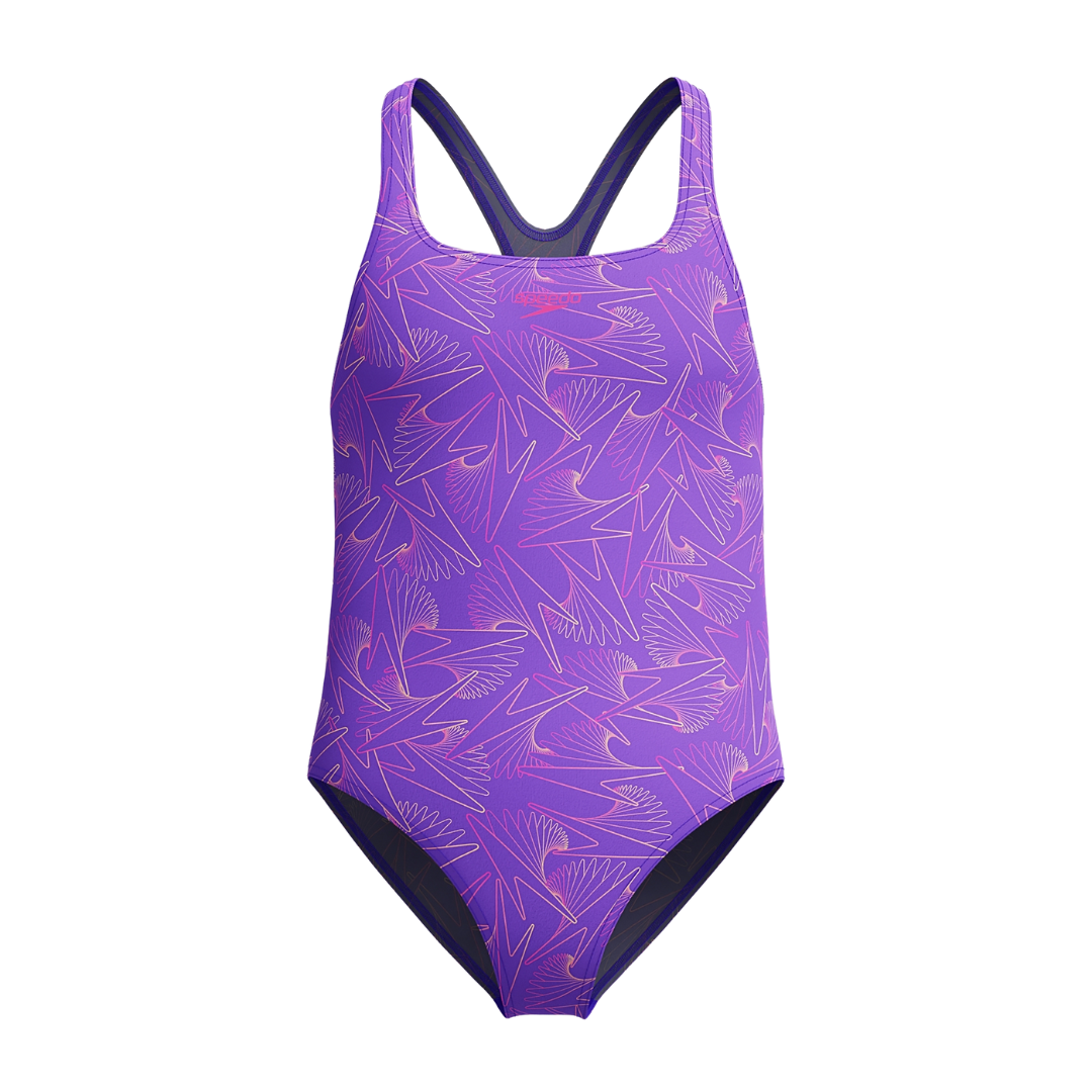 Speedo Girls Swimsuit HyperBoom Allover Medalist Blue/Purple