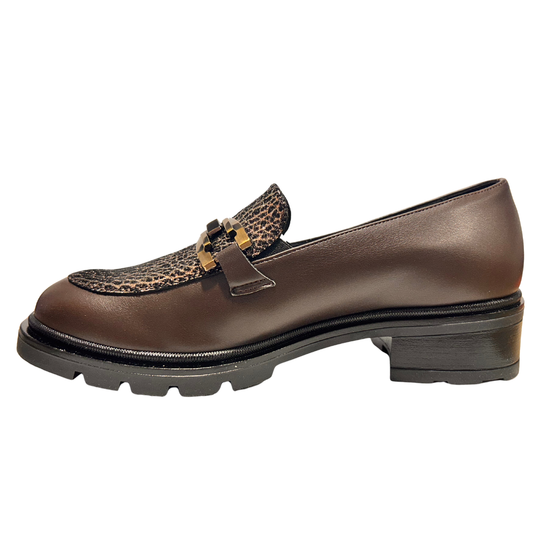 Donna Serena women's brown leather shoe