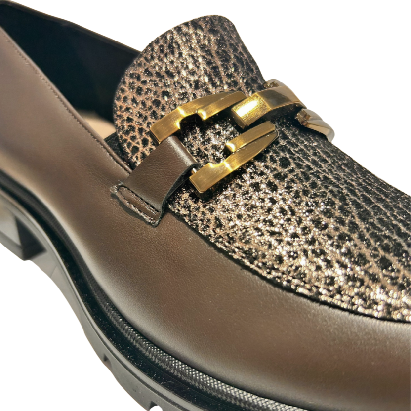 Donna Serena women's brown leather shoe