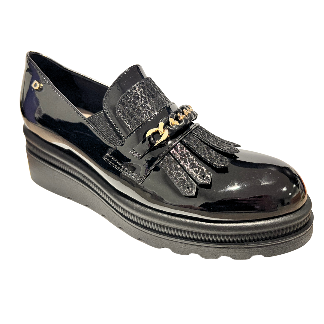 Donna Serena Womens Shoe Marea Vernice Nero