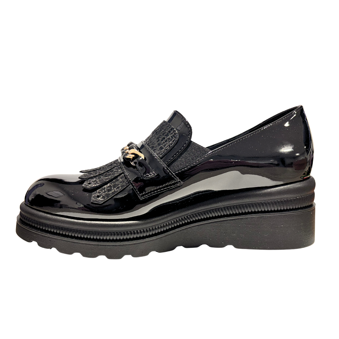Donna Serena Womens Shoe Marea Vernice Nero