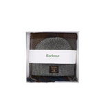 Barbour Mens Beanie/Scarf Westerdale Gift Set Midnight Oak