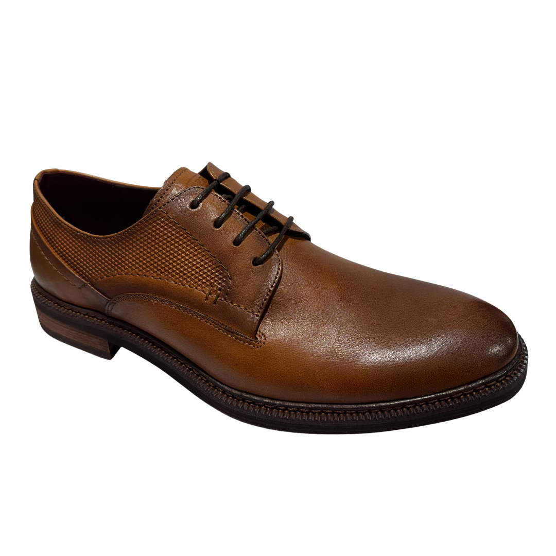 Escape men's chestnut leather lace-up shoe