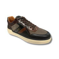 Lloyd & Pryce men's black leather trainer