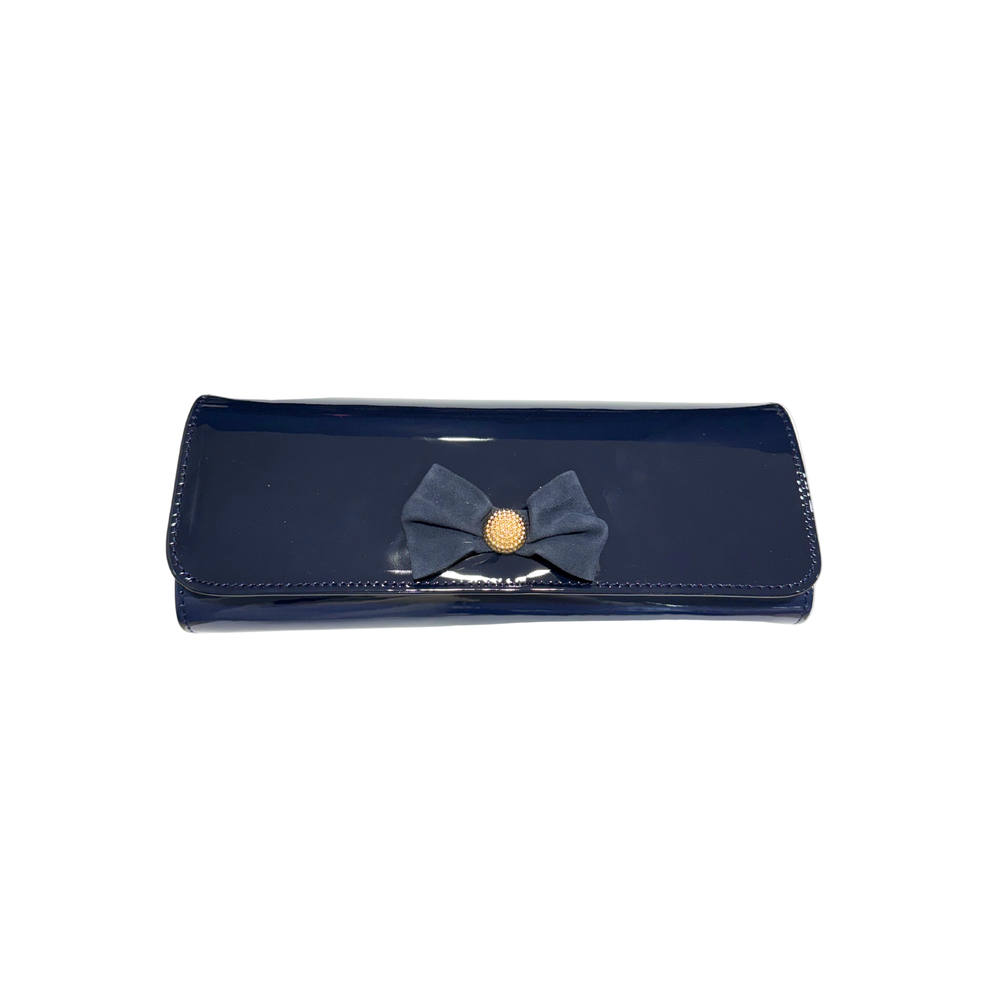 Emis women's navy patent bag