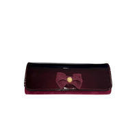Emis women's burgundy patent bag