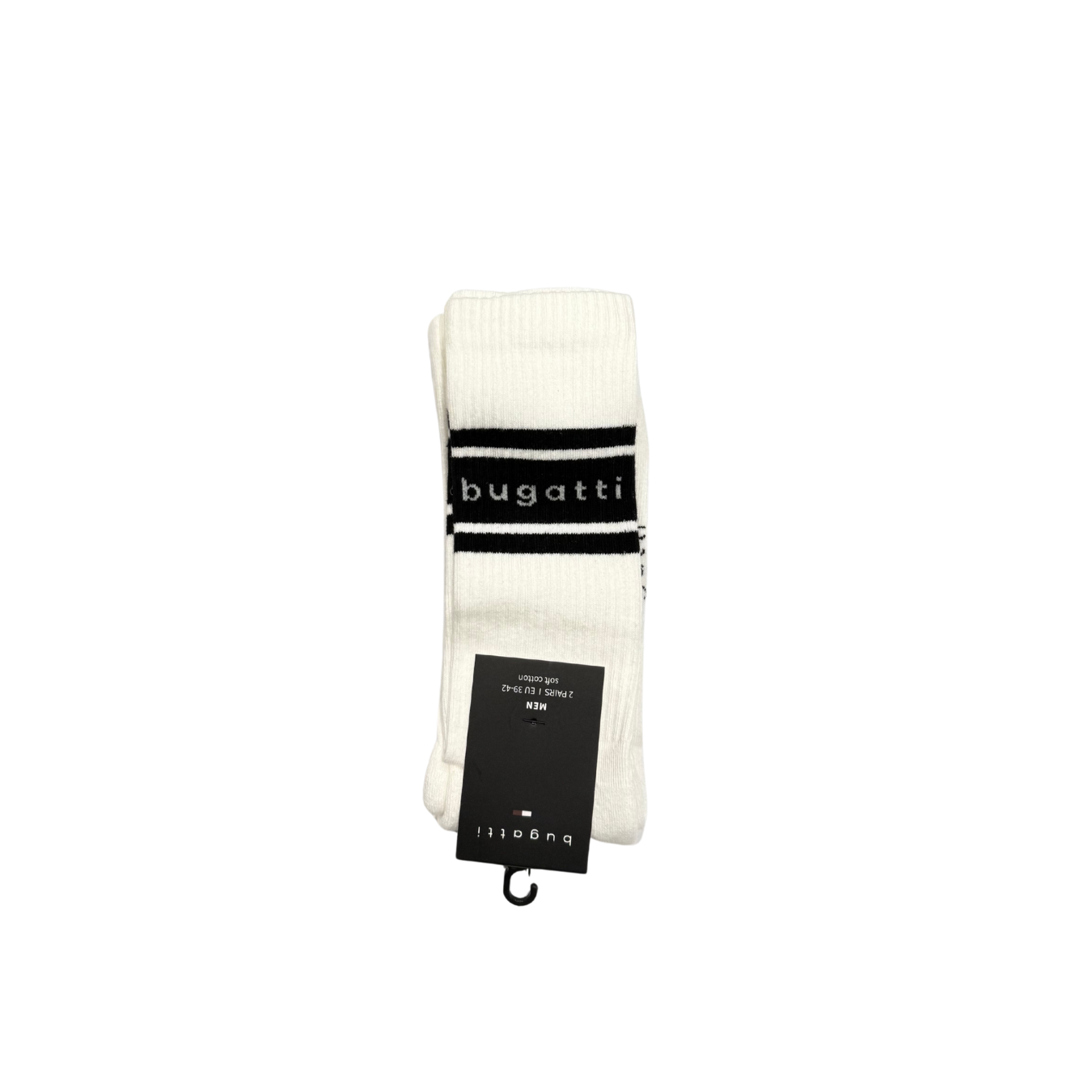 Bugatti Mens Socks 2 Pack 61112 Off White