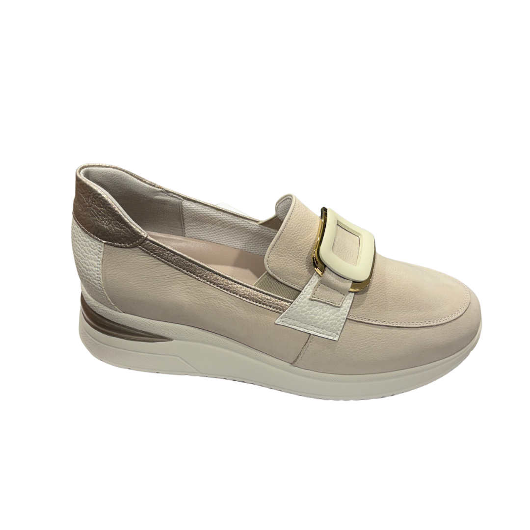 Donna Serena Womens Shoe Gabriella Off White/Platino