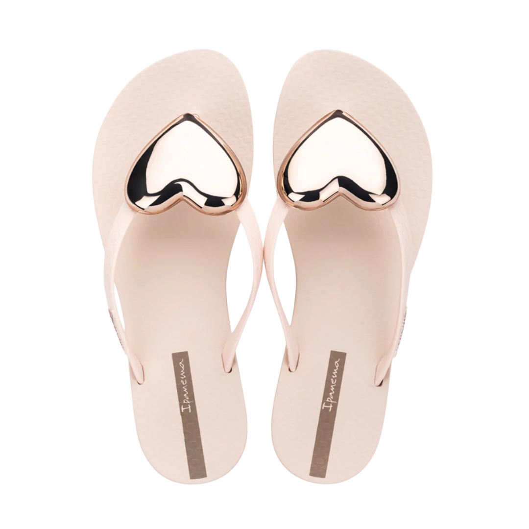 Ipanema women's gold and beige slip-on sandal