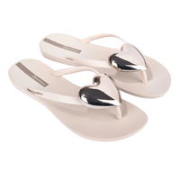 Ipanema women's gold and beige slip-on sandal