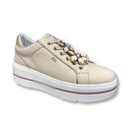 Donna Serena Womens Trainer Logan Beige/Platino