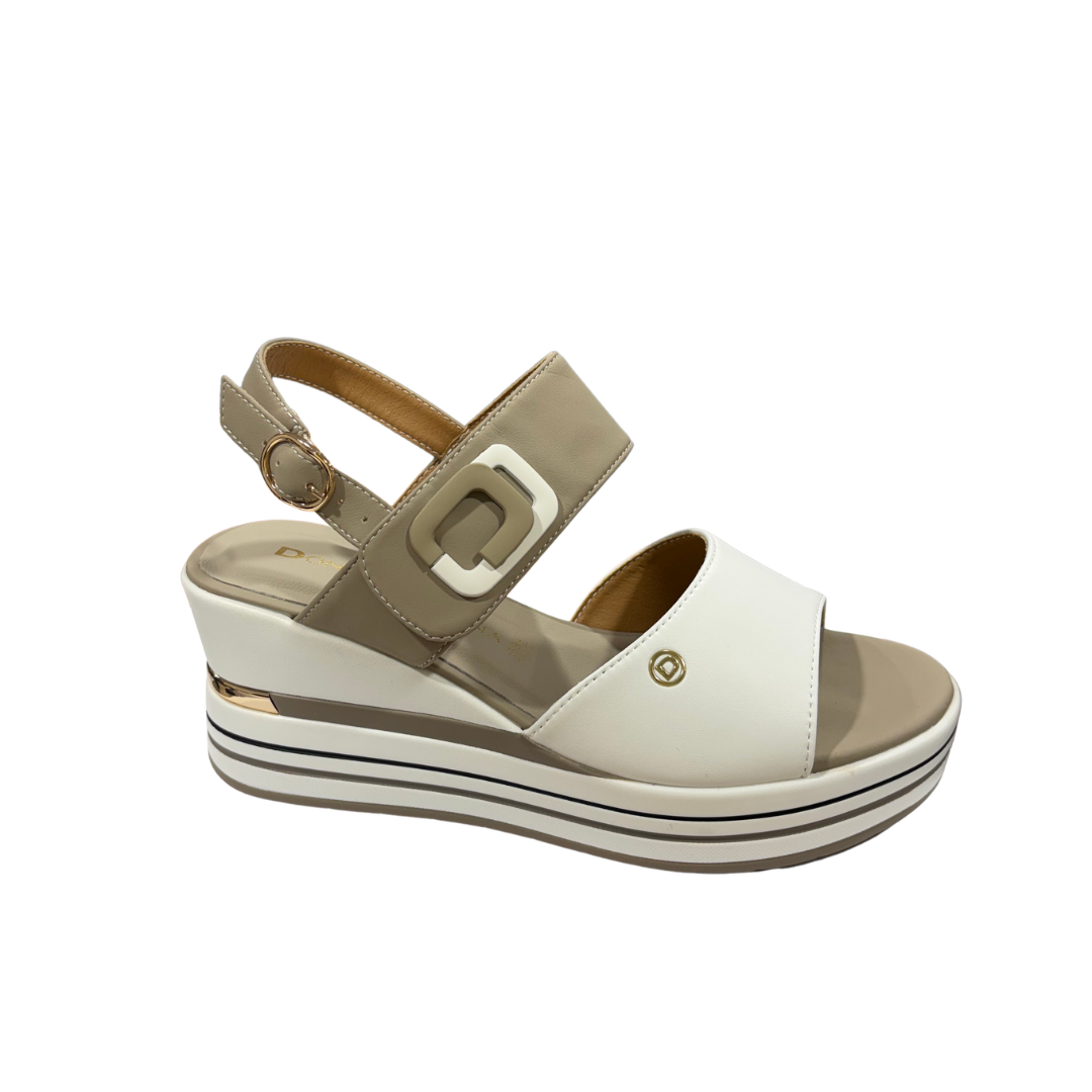 Donna Serena Womens Sandal Hellen Tortora/Bianco