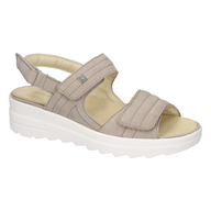 Waldlaufer women's leather sandal with velcro