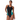 Speedo Womens Swimsuit Colourblock Splice 2.0 Black/Light Blue