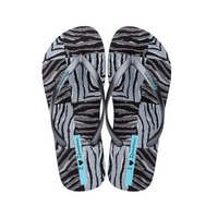 Ipanema Womens Sandal Animal Print VII Grey/Silver/Blue