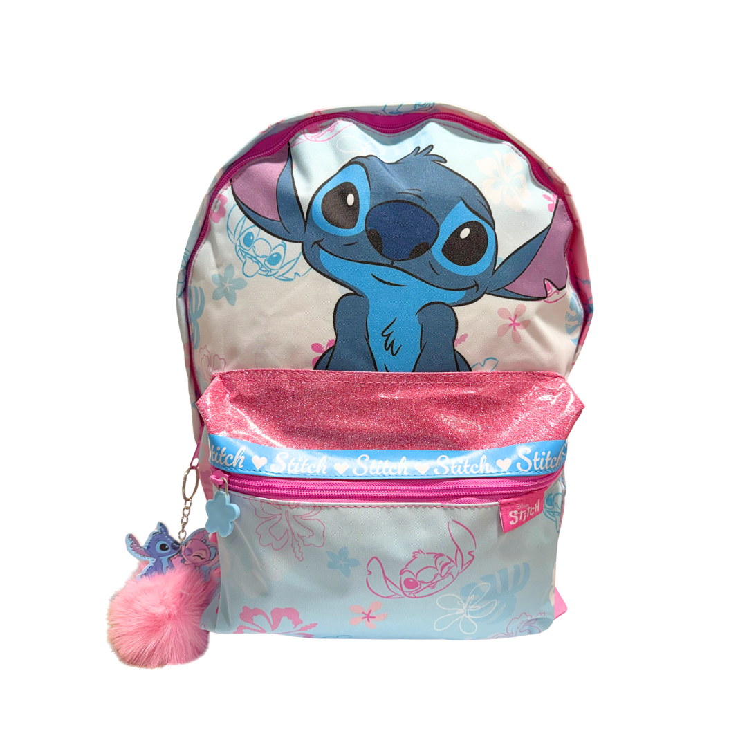 Stitch Kids Backpack 05621 Light Pink/Light Blue
